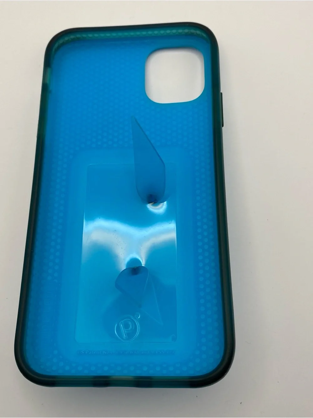 2 Loopy iPhone 11 Cases with Loop Strap - Brown and Blue plus speckled bag